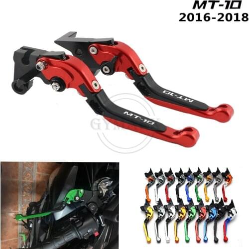 For YAMAHA MT-10 MT 10 MT10 FZ-10 FZ10 2016 2017 2018 16 17 18 Motorcycle Accessories Foldable Retractable Brake Clutch Lever