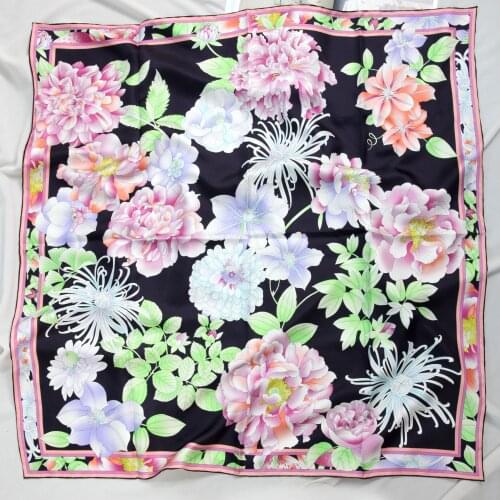 ELEGANT HANDMADE BRAND 100%Twill Silk Scarf TWIC-190109A