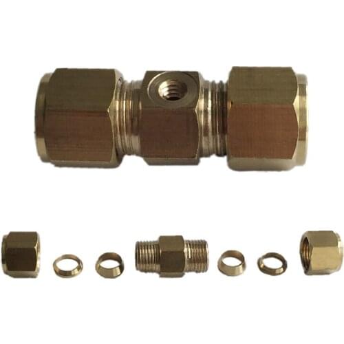 H274 Quality brass material quick coupling 10/24UNC thread connect to 3/8 hose adapter for patio mist cooling spray kit 5pcs/lot