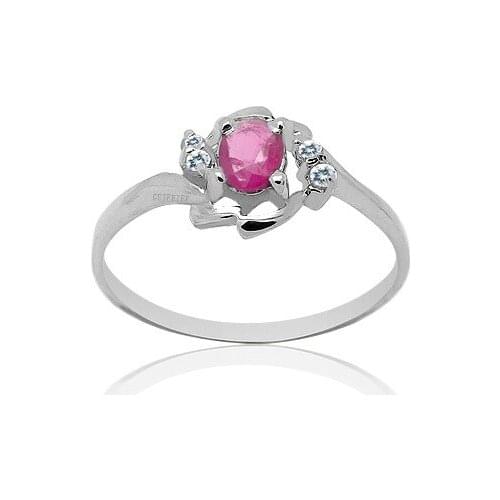 Fashion Silver Ruby Ring for Engagement 4mm*5mm Natural Ruby Silver Ring 925 Silver Sterling Silver Ruby Jewelry