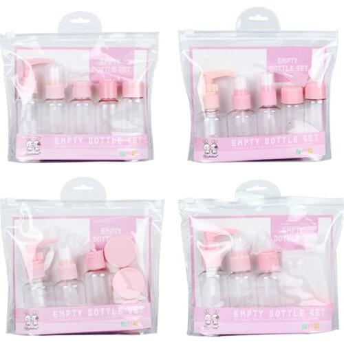 Cosmetics Bottles Set Spray Bottle Refillable Travel Face Cream Moisturizing Shampoo Foamer Alcohol Bottle Storage Bottle Set