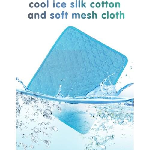 Cooling Mat Summer Dog Bed Pad Cat Blanket Breathable Pet Ice Pad Sofa Washable Pet Cooling Mat Portable High-tech Fiber Pad