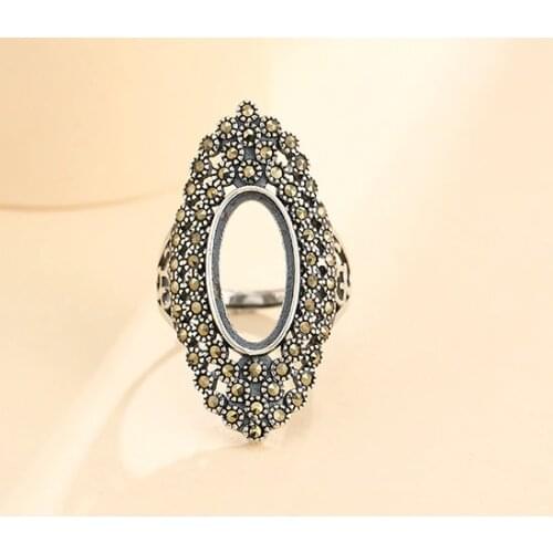 925 STERLING SILVER Semi Mount Bases Blanks base blank Pad ring Setting jewelry findings (without stone) A5392