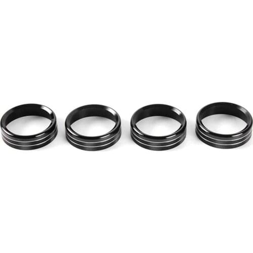 Air Conditioner Switches AC VOL Knob Ring Button Trim Aluminum for Ford F150 2016 2017 2018