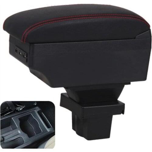 For Skoda Octavia Armrest box For Skoda Yeti Mk2 2005-2012 Car Armrest Retrofit parts Storage box car accessories USB