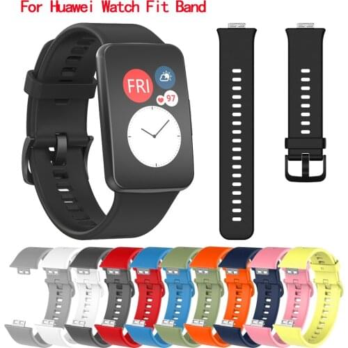 Watch band For Huawei Watch Fit Band 2020 Silicone Strap For Huawei Watch Fit Smart Wris band Sport Wrist Strap Bracelet