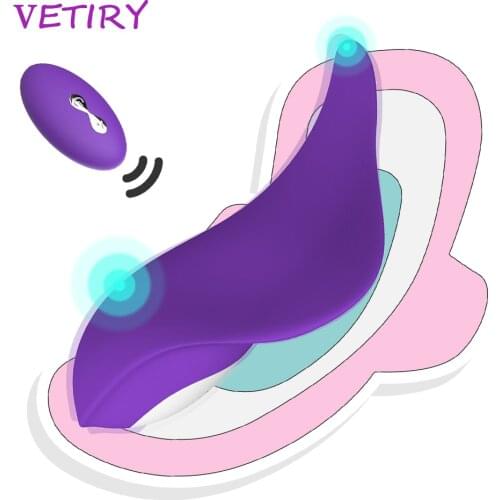 Clitoral Stimulator Remote Control 12 Speeds Wearable Dildo Vibrator for Women Vibrating Panties Sex Toy for Female Masturbation