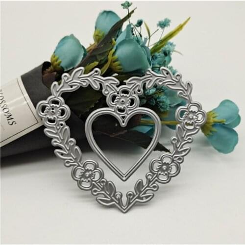 Heart Metal Cutting Dies Stencil DIY Scrapbooking Album Paper Card Template Mold