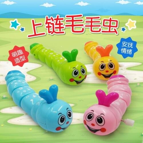 3pcs Funny and cute clockwork caterpillar prank toy suitable for 1 to 3 years old baby kindergarten children early education toy