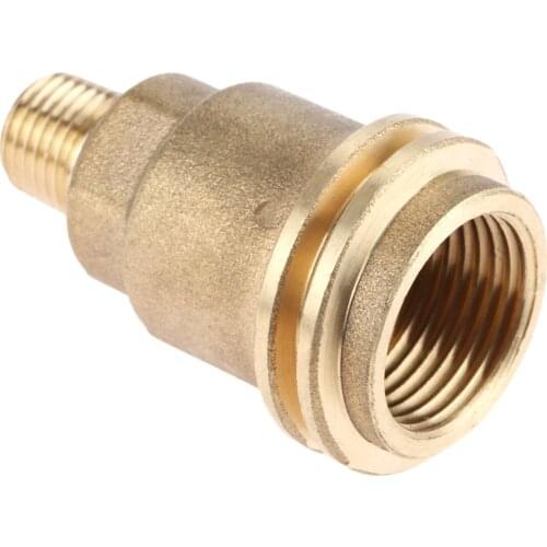 1Pc Solid Brass QCC1/Type1 Male POL Female Connection To 1/4"" Male Pipe Thread Propane or Natural Gas Fitting Adapter Connector