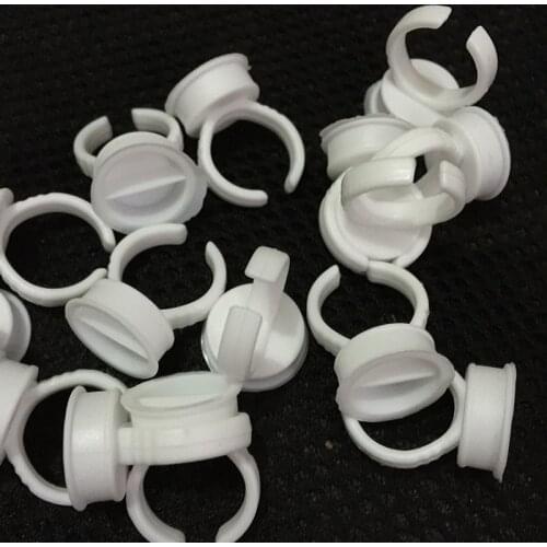 100Pc Microblading Pigment Glue Rings Divider Tattoo Ink Holder For Semi Permanent makeup Titular de la tinta del tatuaje