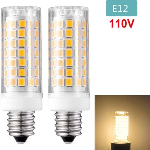 2pcs E12 LED Corn Bulb Lamp 7W 88xSMD2835 500lm Light Ceramics Stove Ceiling Fans Christmas Lighting white/Warm White