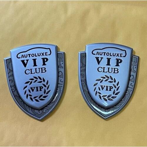 2x Metal JP Produce VIP Club Luxury Auto Car Trunk Rear Fender Emblems Badge Decal Sticker