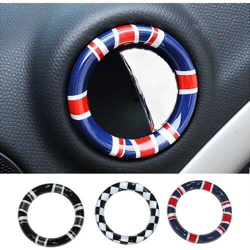 4pcs Union Jack Car Interior Door Handle Cover Ring Trim Decoration for Mini Cooper JCW Countryman R60 Car styling Accessories