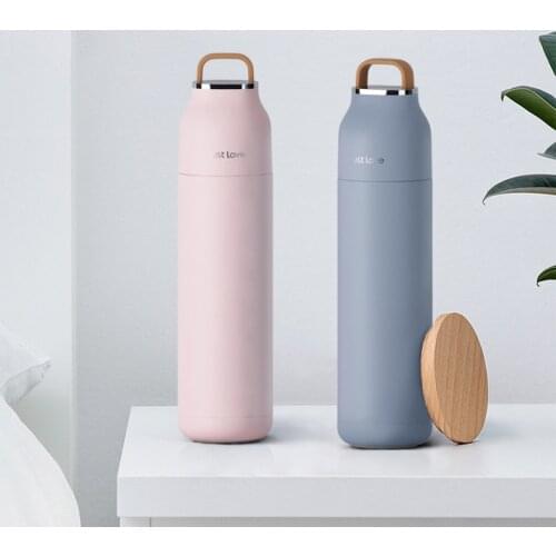 500ml vacuum flask, travel portable tea and water vacuum flask, outdoor sports large-capacity handy cup coffee cup, water bottle