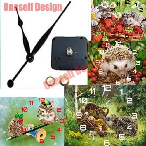 5d diamond mosaic sale clock Hedgehog 5d diamond painting full square/round magic clock Hedgehog diy diamond embroidery full set