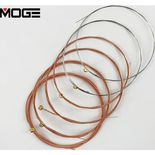6pcs/set Guitar String Replacement Parts Acoustic Guitar Copper Core Strings Musical Instrument Accessories