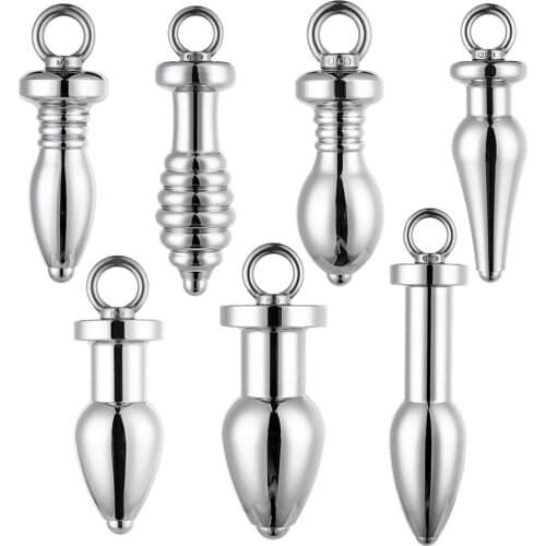 7 Size Large Metal Hollow Anal Butt Plug Beads G Spot Expansion Anus For Masturbation Alternative Adult Vaginal Flushing Product