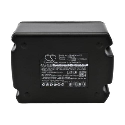 Cameron Sino 3000mAh battery for MILWAUKEE C14 DD C14 PD M14 M14 B4 M14 BX M14 BX Power Tools Battery