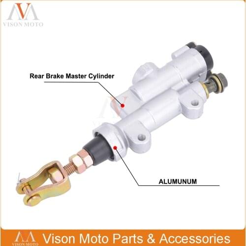 Motorcycle Aluminum Rear Brake Master Cylinder For Honda CR125R CR250R CRF250R CRF250RX CRF250X CRF450R CRF450RX CRF450X CRF450L