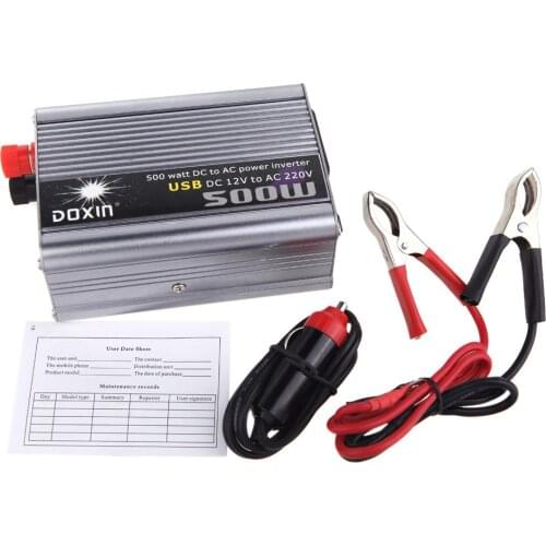 Vehicle 500W Inverter Car Power Inverter Converter DC 12V to AC 220V USB Adapter Portable Voltage Transformer Car Chargers