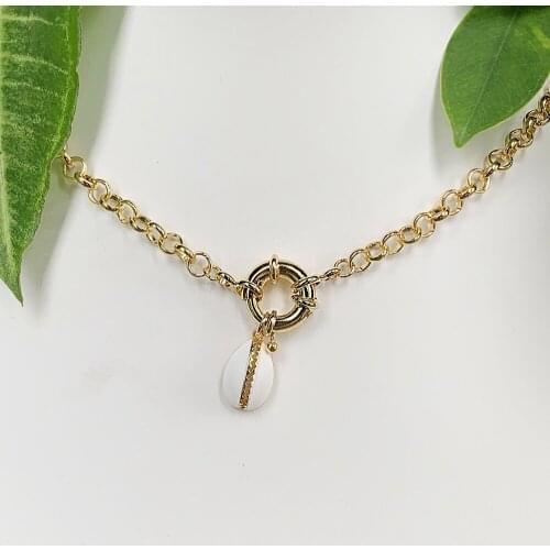 White Beetles Rainbow Enamel Pendant Brass Thin Chain Necklace Custom Trendy Jewelry Wholesale