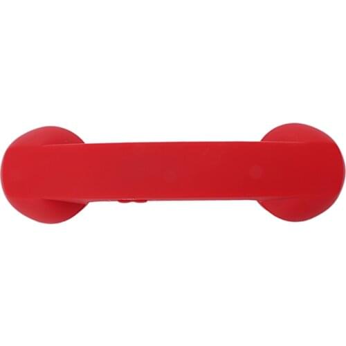 Bluetooth Mic Headphones Red Retro Phone Handset Mic Speaker Phone Call Receiver-Red