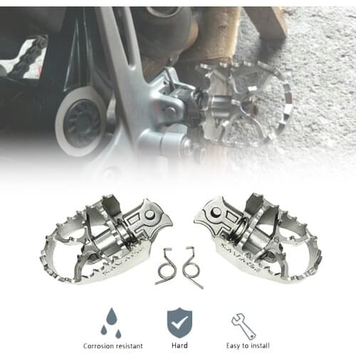 For BMW R 1200 GS R1200GS LC Adv R1200GS adventure 2014-2019 Motorcycle Stainless Steel Foot Pegs FootRest Footpegs Foot rest