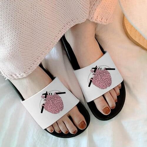 Home Slippers 2021 Summer Women Shoes Beach Sandals Kawaii Pattern Slides Non-slip Flip Flops Fashion Female shoes Plus Size 41