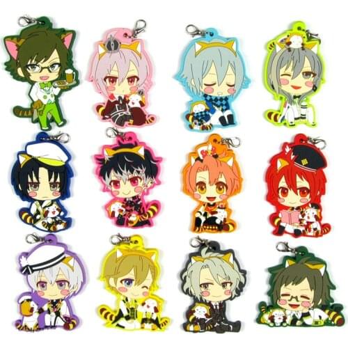 Idolish7 Anime keychain IZUMI IORI YAMATO NIKAIDO SOGO NAGI TAMAKI Gaku Mitsuki OSAKA Rubber strap/mobile phone charms D156
