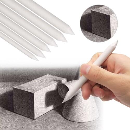 6pc Sketch Paper Sandpaper Pencil Sharpen Drawing Sketch Pen Blending Smudge Stump Stick Tortillon Sketch Art Drawing Pen Tool