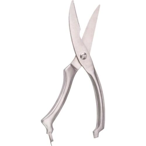 Stainless steel chicken bone scissors With Safe Lock 4MM thick kitchen shears strong bone Scissor clippers fish bone h2