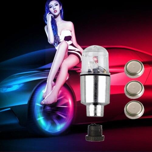 Automobile And Motorcycle Valve Nozzle Lamp Flash Led lights mouth Air Night-time Decorative Vision Tire Enhance Lamp T7M1