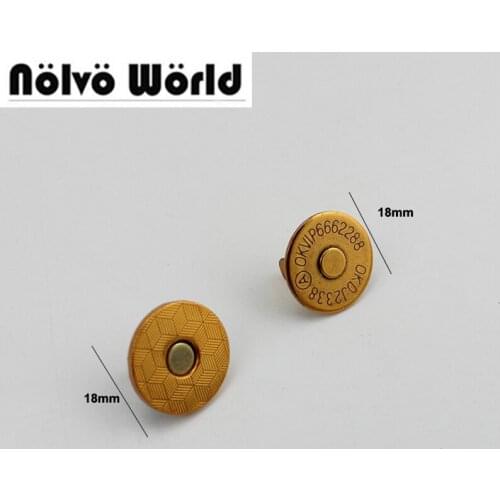 10pcs 50pcs 18*2mm hung plating dish shape magnetic snap button clasp fastener for handbag purse wallet wholesale