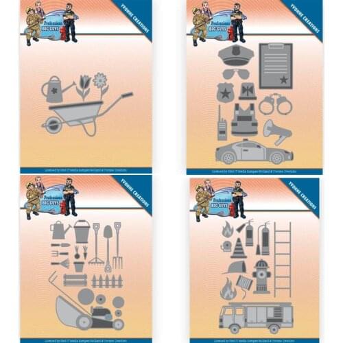 Metal Cutting dies big guys professions fire department Scrapbooking Paper Craft Handmade Card Punch Art Cutter Decorative