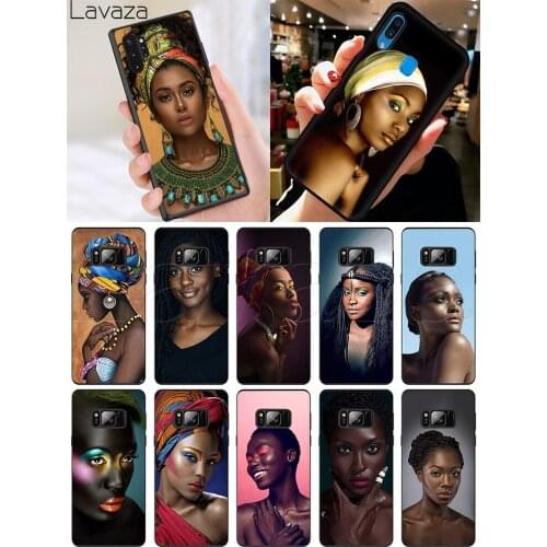 Lavaza African Beauty girl Soft Silicone Case for Samsung S6 S7 Edge S8 S9 S10 Note 8 9 10 Plus