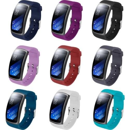 EiEuuk Soft Silicone Wristband Straps Sport Band Bracelet for Samsung Gear Fit 2 Pro and Fit 2 SM-R360 Smartwatch