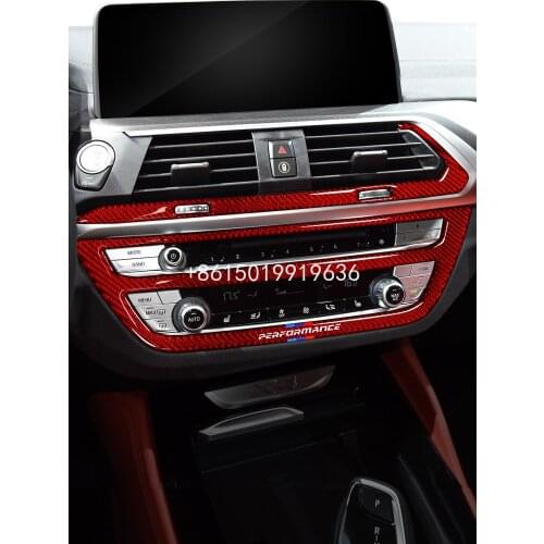 For BMW x3 x4 g01 g02 carbon fiber interior car sticker central control air conditioning gear decorative instrument panel
