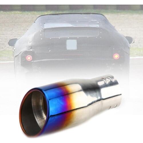 70mm Stainless Steel Burning Blue Car Exhaust Muffler Tip Tailpipe Universal Car Accessories