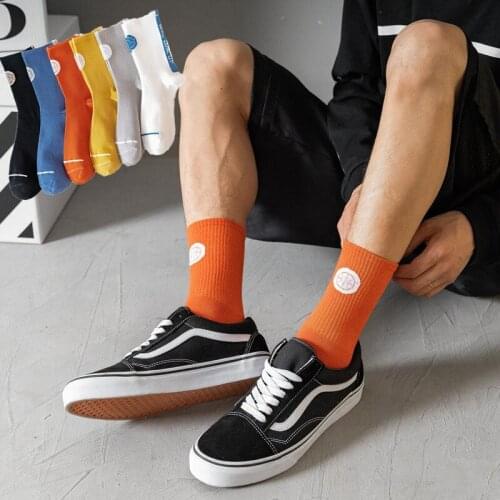 1 Pair Men Socks Fashion Sports Sockings Cotton Sock Breathable Elastic Male Socks Unique Design