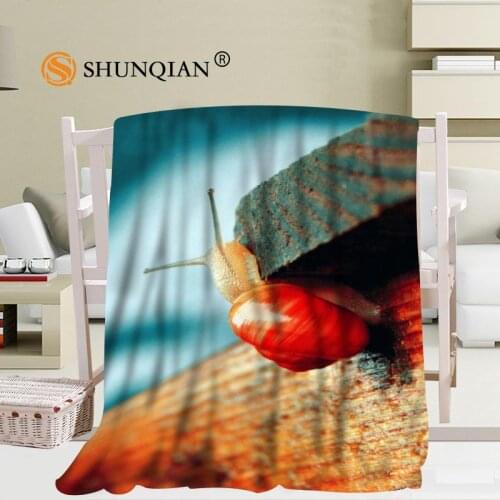 New arrival Custom snail Blanket Sofa New Blanket Portable Soft Blanket Bed Plane Travel Adult Home Blanket