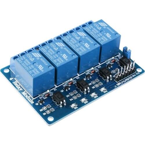 Relay Module 4 Channel DC 5V with Optocoupler for Arduino UNO R3 MEGA 2560 Project 1280 DSP ARM PIC AVR STM32