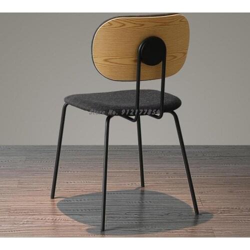 Nordic Modern Minimalist Solid Wood Light Luxury Dining Chair Net Red Home Small Apartment Restaurant Designer Backrest Study Ch