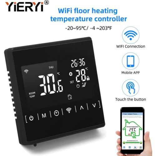 Yieryi MH-1823 Temperature Controller Fahrenheit Floor Heating Room Wifi Thermostat for Electric Gas Heating Voice