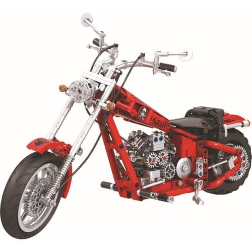 Winner 7046 Technic Series 568pcs Cruise Motorcycle Building Block Bricks Classic Motorbike Model Sets Christmas Gift Juguetes