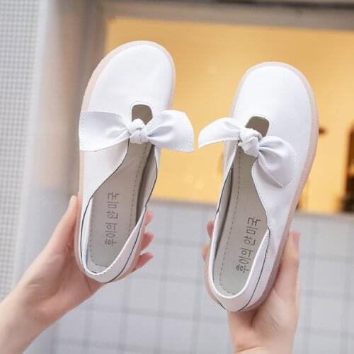 2021 White Women Nurse Flat Shoes Spring and Autumn and Summer Ladies Flat Shoes Soft Bottom Pregnant Women Casual Shoes