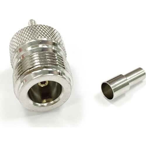 1pc N female jack RF Coax Connector Crimp RG316,RG174,LMR100 Cable Straight Nickelplated NEW wholesale