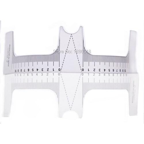 100pcs Eyebrow Ruler Prictice for Tattoo Starter Eyebrows Stencil Template Permanent Makeup