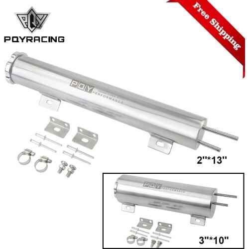 3"x10" 2"x13" Stainless Steel Radiator Overflow Tank Bottle Catch Can Car Modification Radiator Cooling Accessories