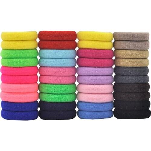 36 Pcs Lady Hair Accessories Girl Ties Hair Accessory Basic None Seam Tousheng Ultra Elastic Rubber Band Hair Rope Elastic Ring